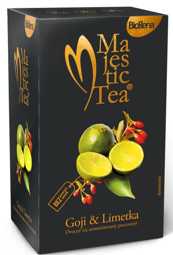 Ovocný čaj Goji limetka 50 g Majestic Tea Biogena